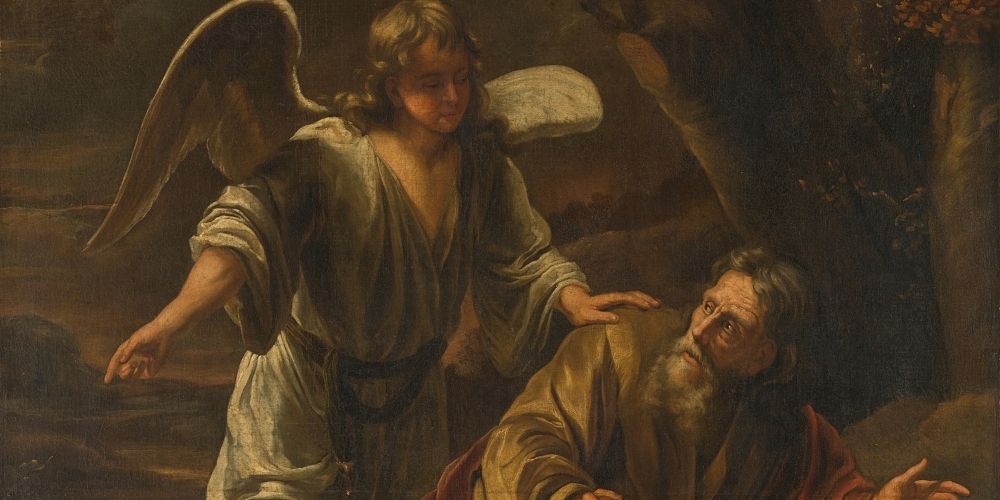 An angel sent by God to care for Elijah.